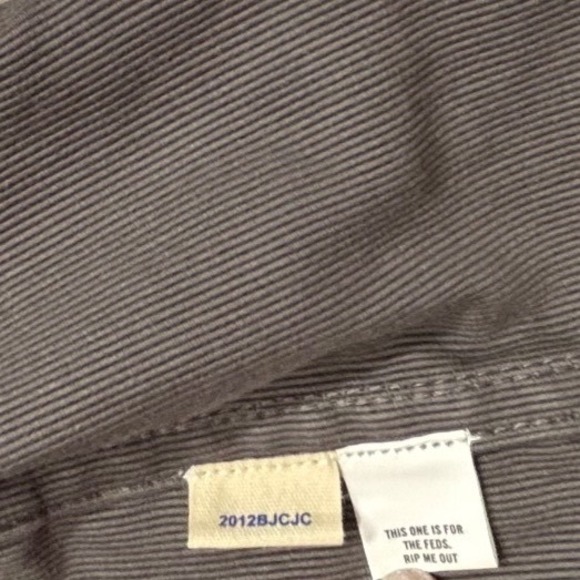 Taylor Stitch Mens Size 44 XL Bomber Jacket Charcoal Jungle Cloth Gray Corduroy - Picture 5 of 10